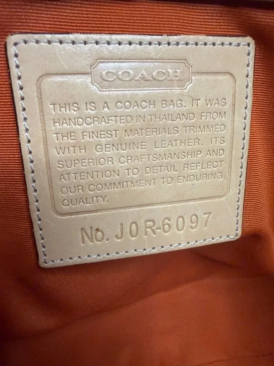 Y2K Coach Brown and Tan Signature Canvas Shoulder Bag with Wallet - Picture 11 of 17